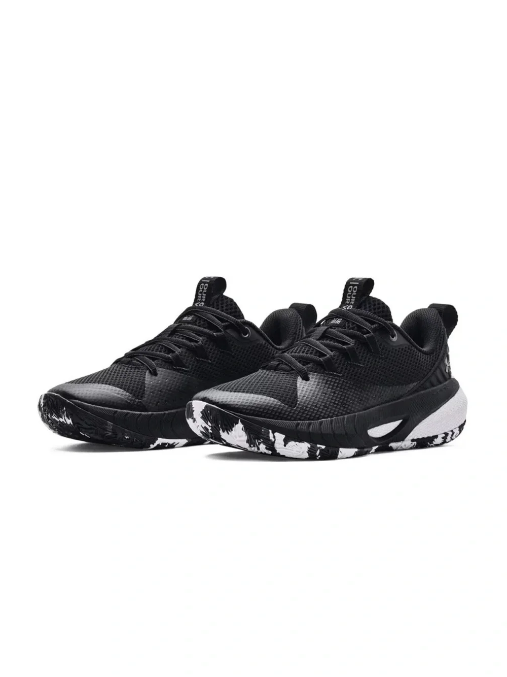 Women’s Under Armour UA HOVR Ascent Basketball Shoes 9 Black White 3025680 001